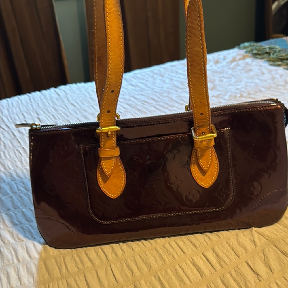 LOUIS VUITTON VERNIS ROSEWOOD SHOULDER BAG